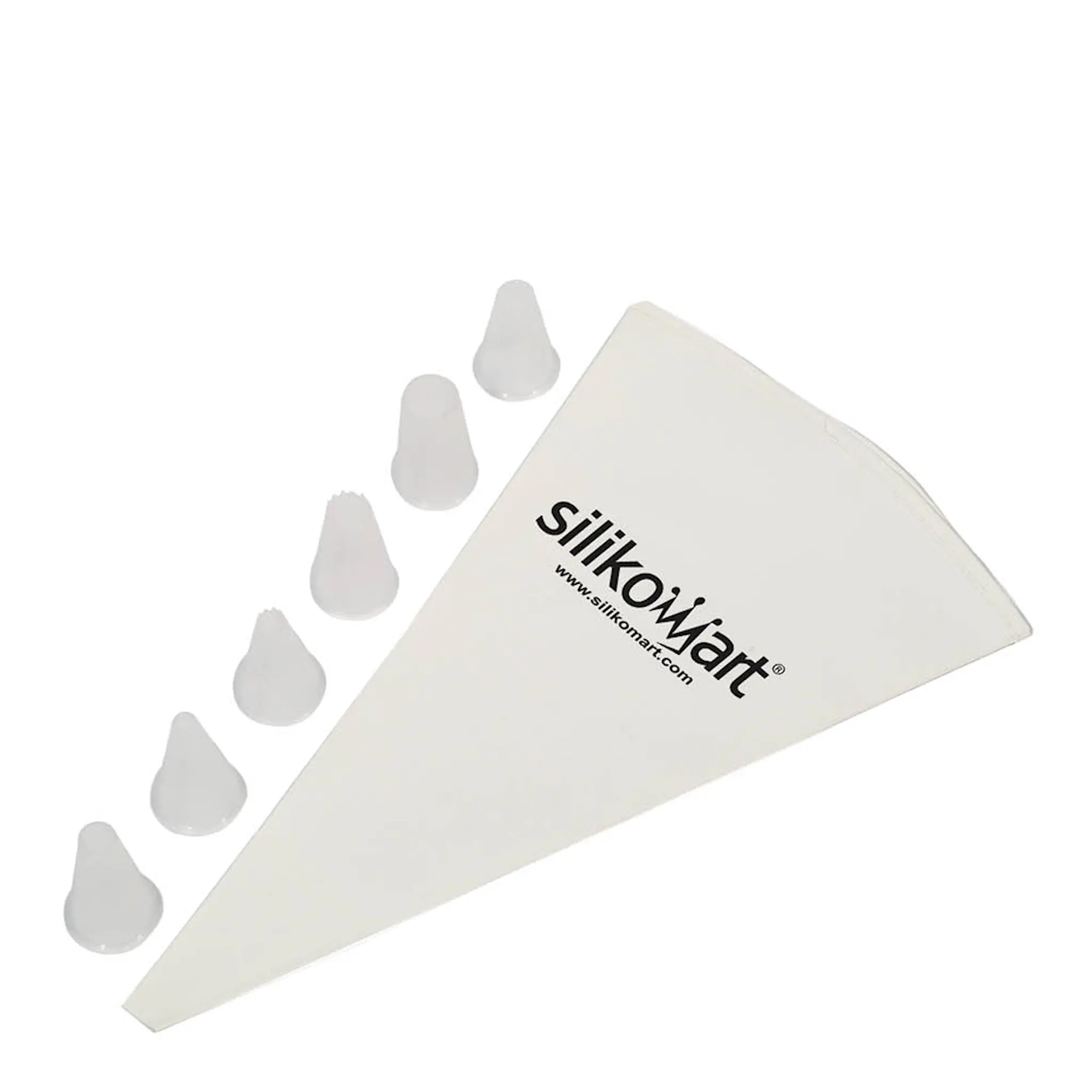 Silikomart Spritspåse med 6 tyllar