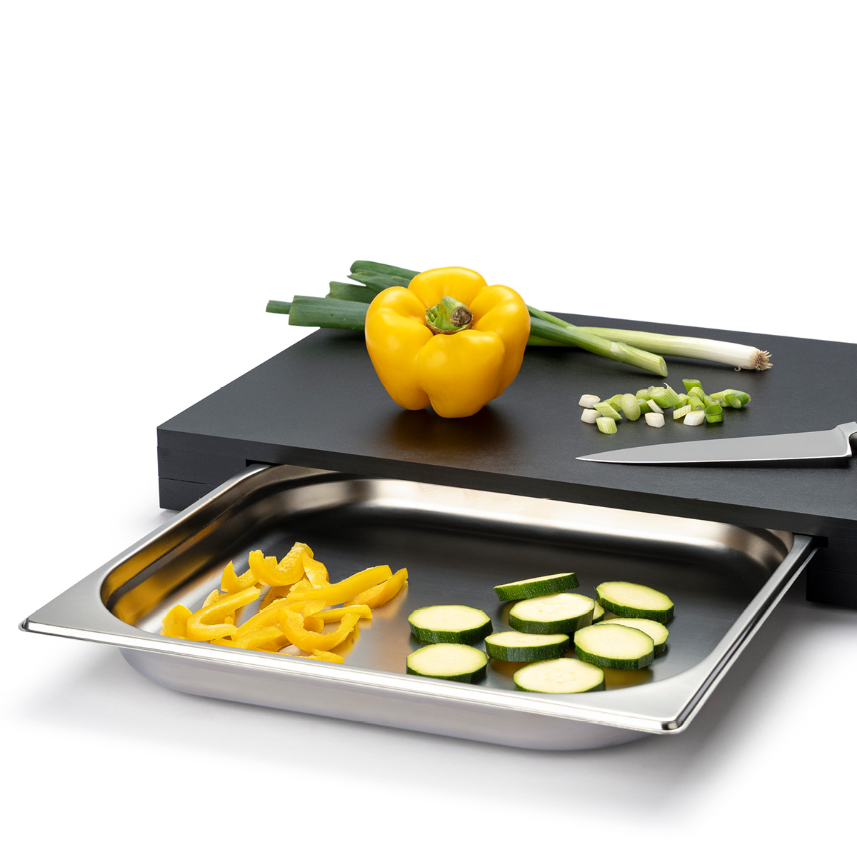 Continenta Duracore Leikkuulauta laatikolla 48x32,5 cm Musta