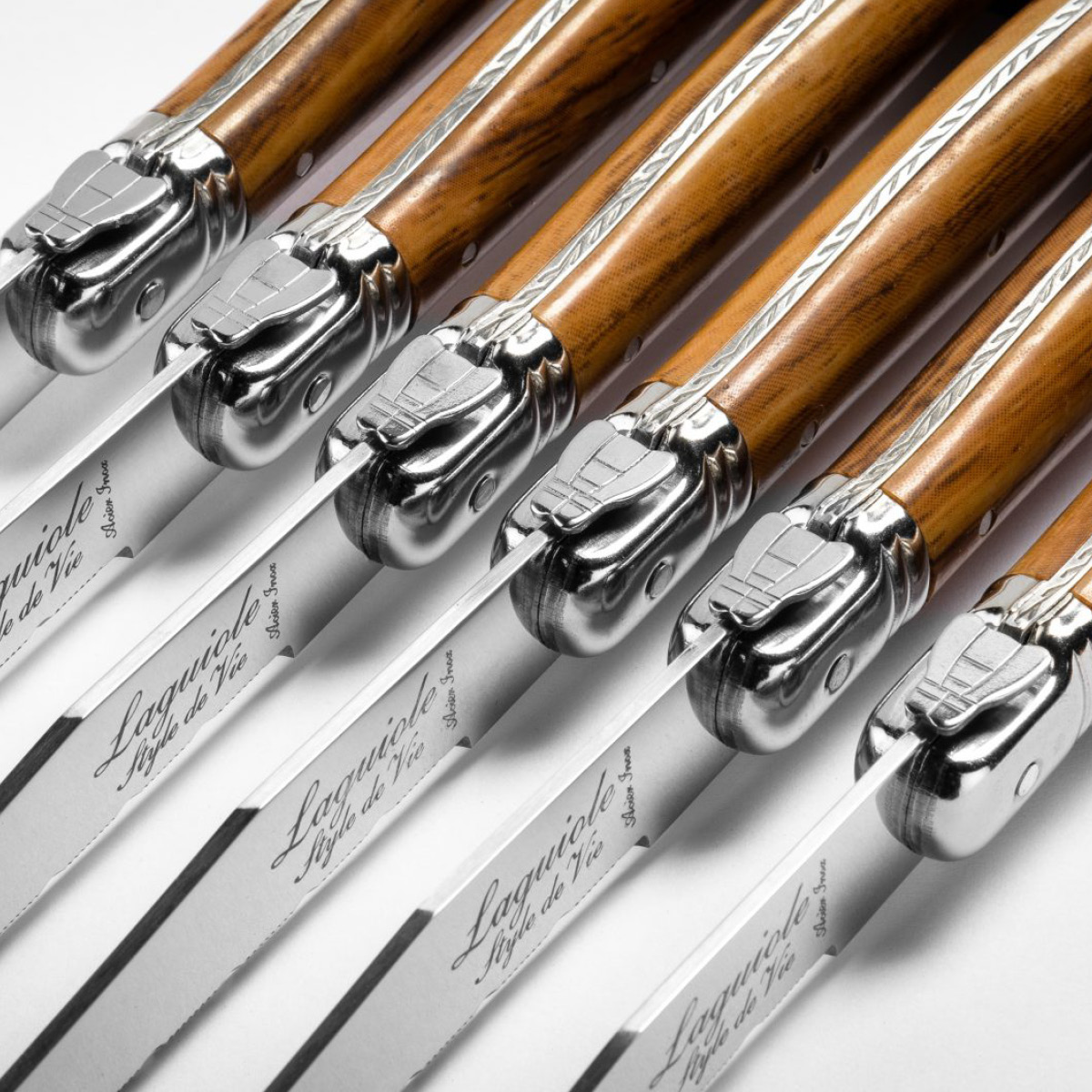 Laguiole Style de Vie Biffkniver 23 cm 6 stk wood