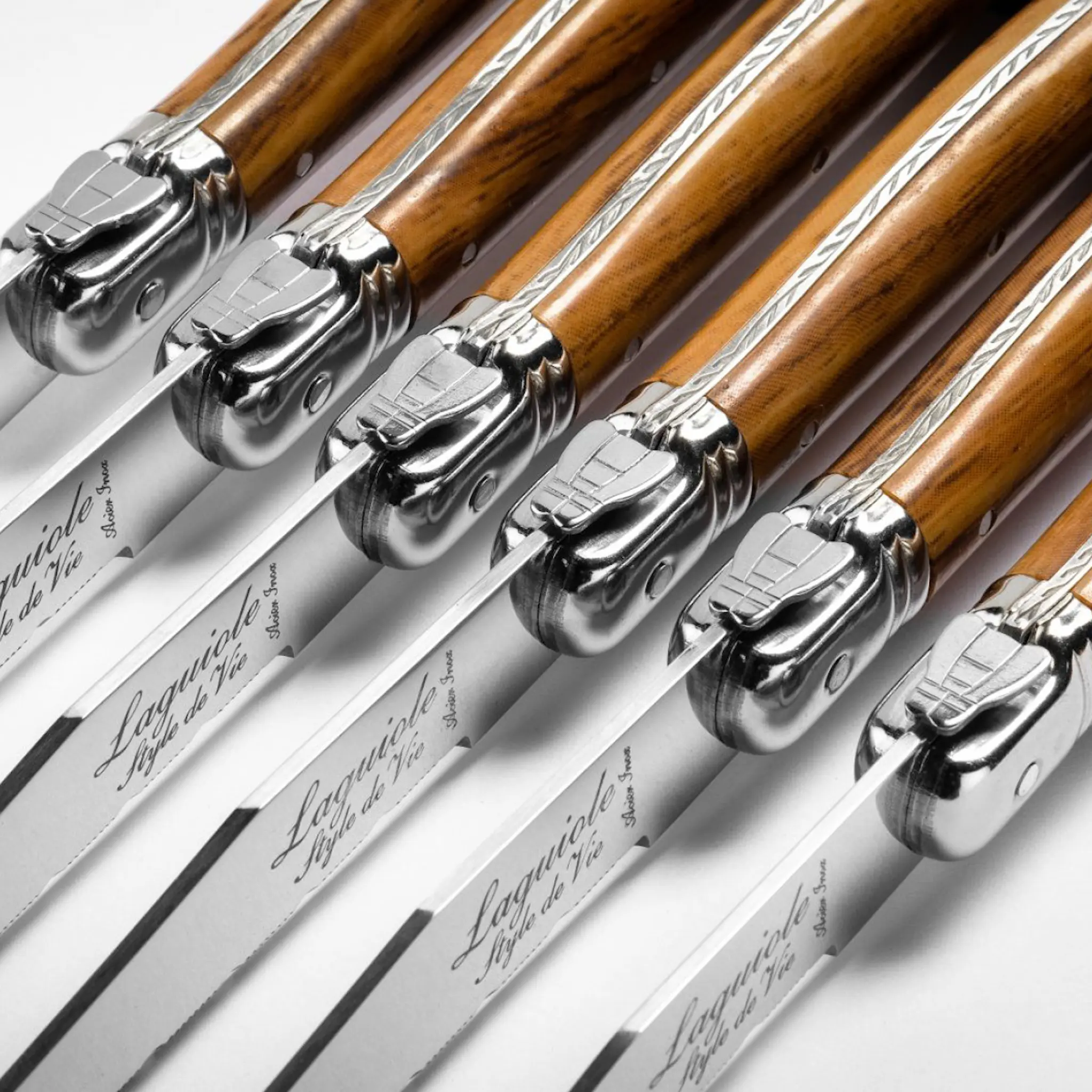 Laguiole Style de Vie Pihviveitsi 23 cm 6 kpl Wood