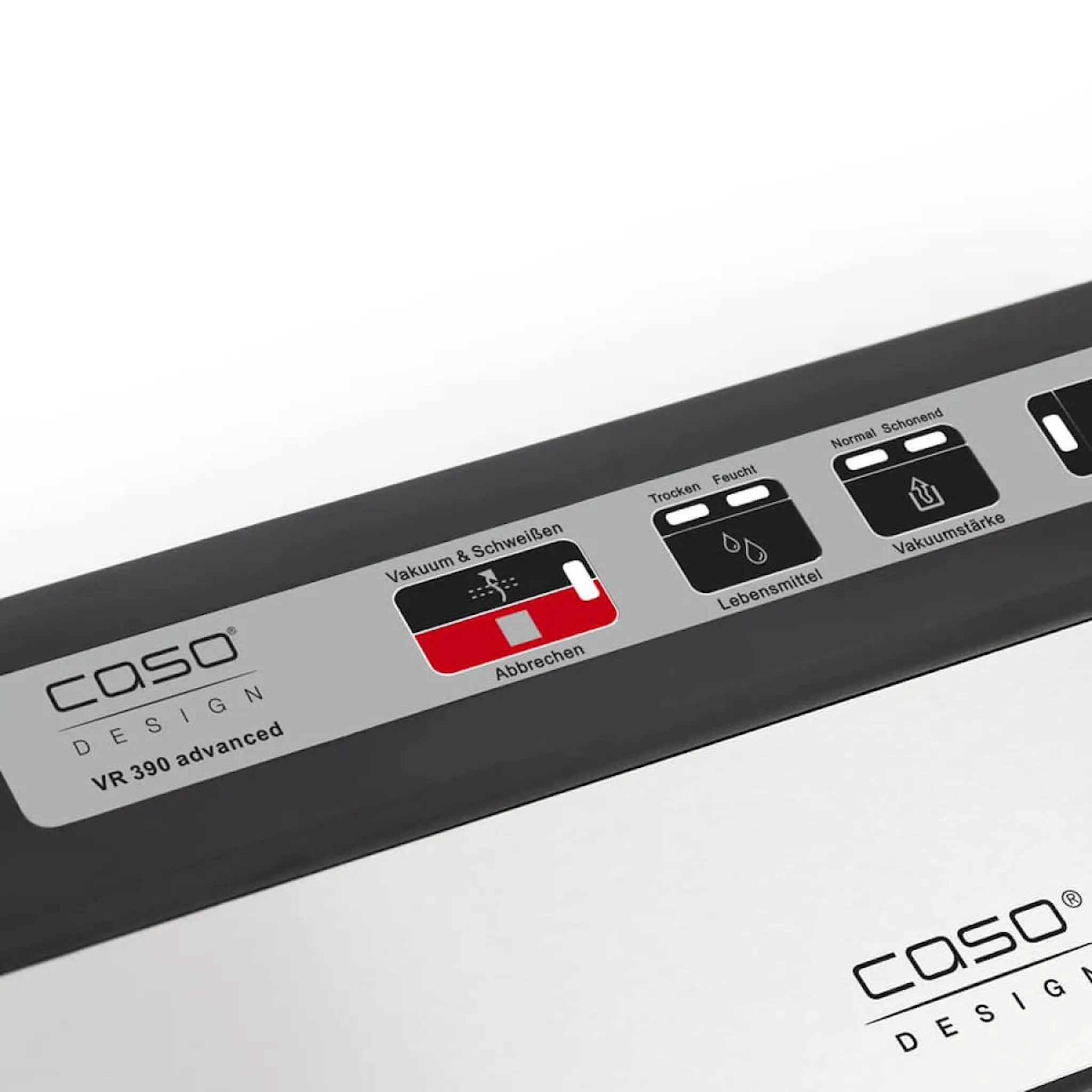 Caso VR 390 Advanced Tyhjiöpakkauslaite Hopea/Musta