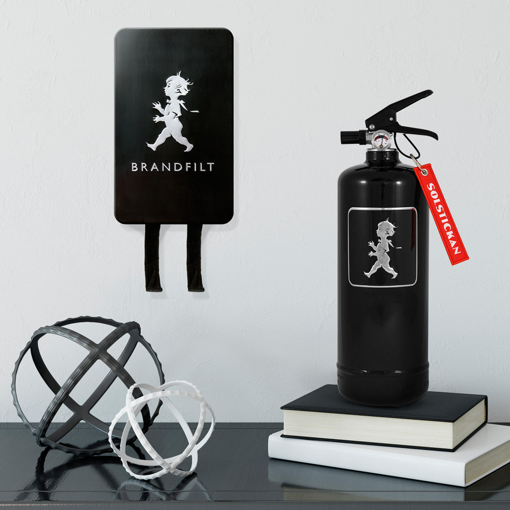 SOLSTICKAN Solstickan Brandfilt 120x120 cm Svart matt