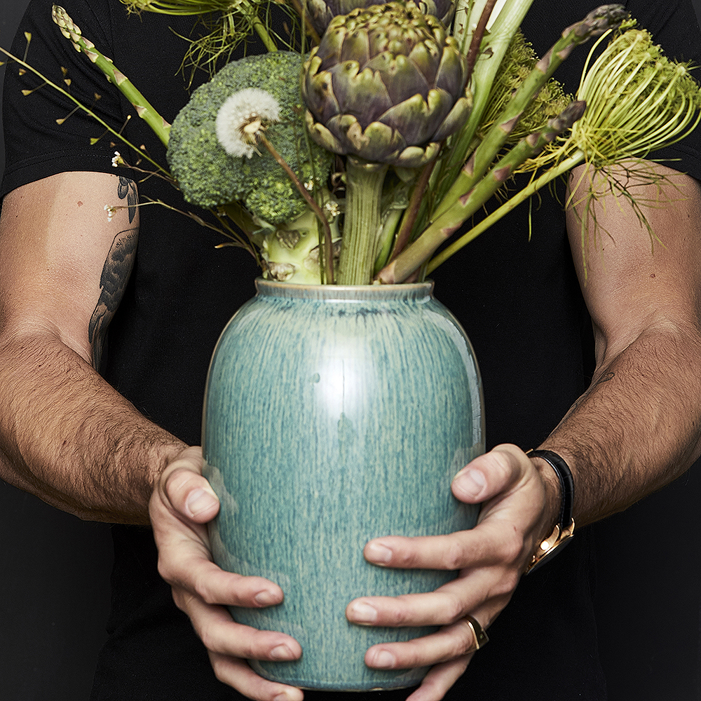 Bitz Maljakko keramiikka 25 cm Vihreä