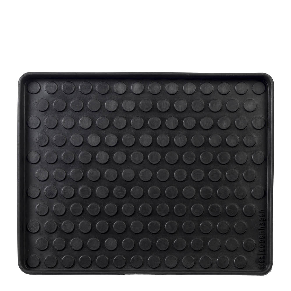 Tica Copenhagen Dot sko- og støvelbrett 48x38x3 cm svart
