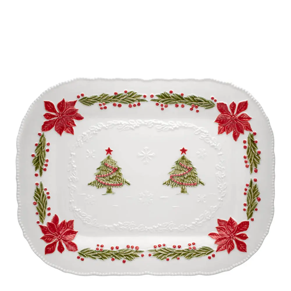 Christmas tarjoiluvati 47x36 cm valkoinen