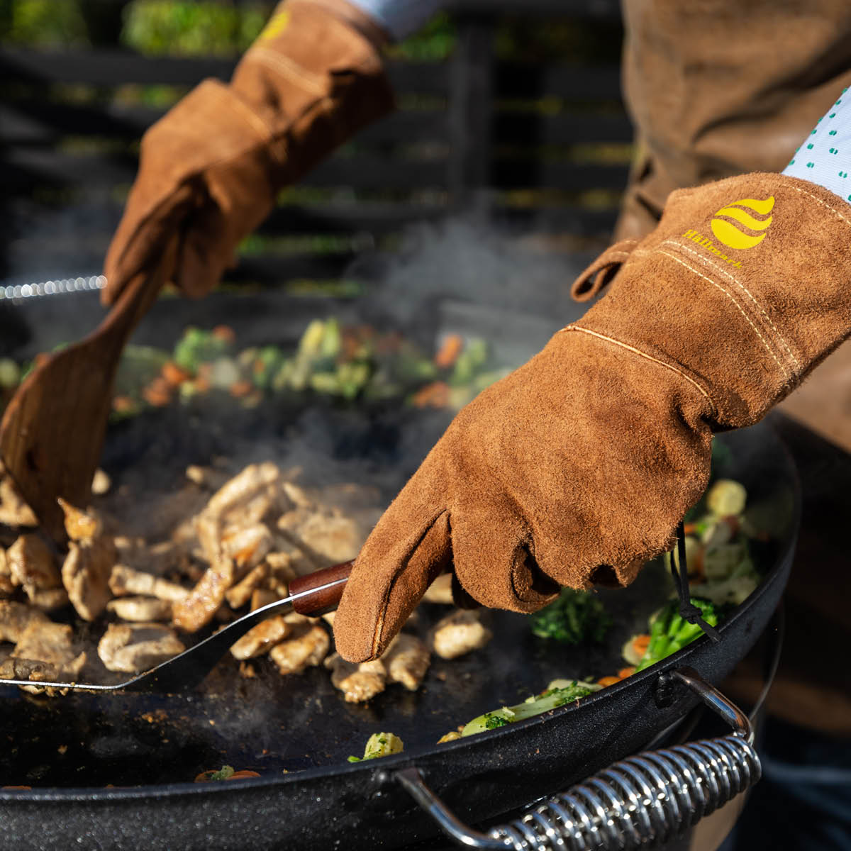 Hällmark of Sweden Grillhandskar medium läder