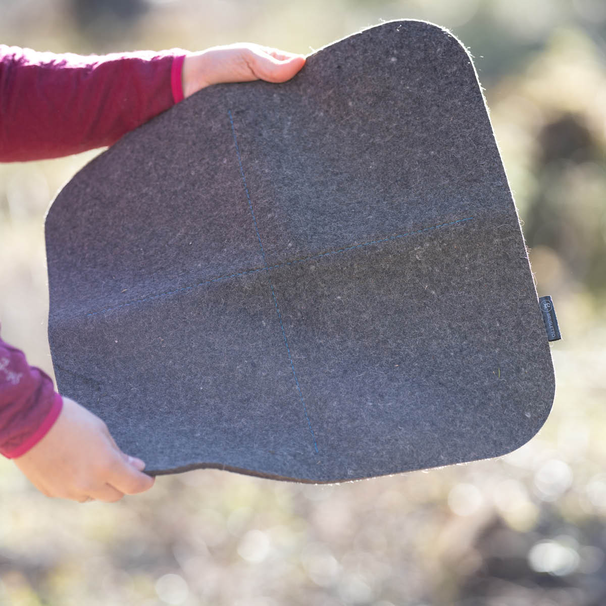 Brusletto Marka sitteunderlag 43x43 cm svart