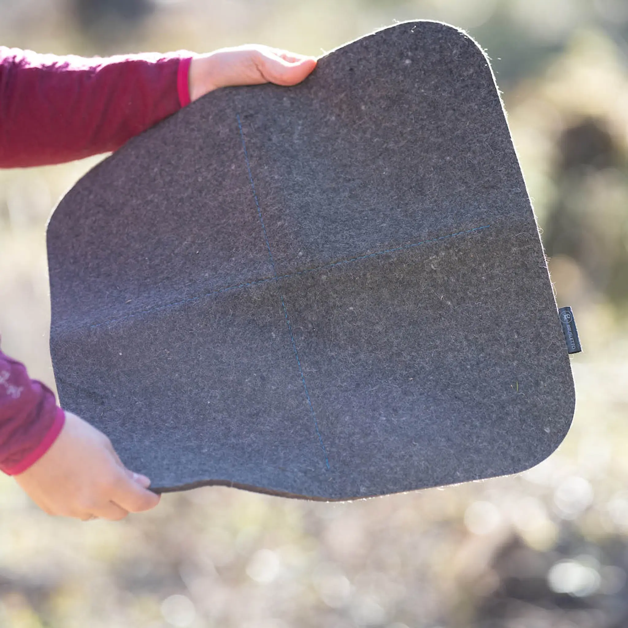 Brusletto Marka sitteunderlag 43x43 cm svart