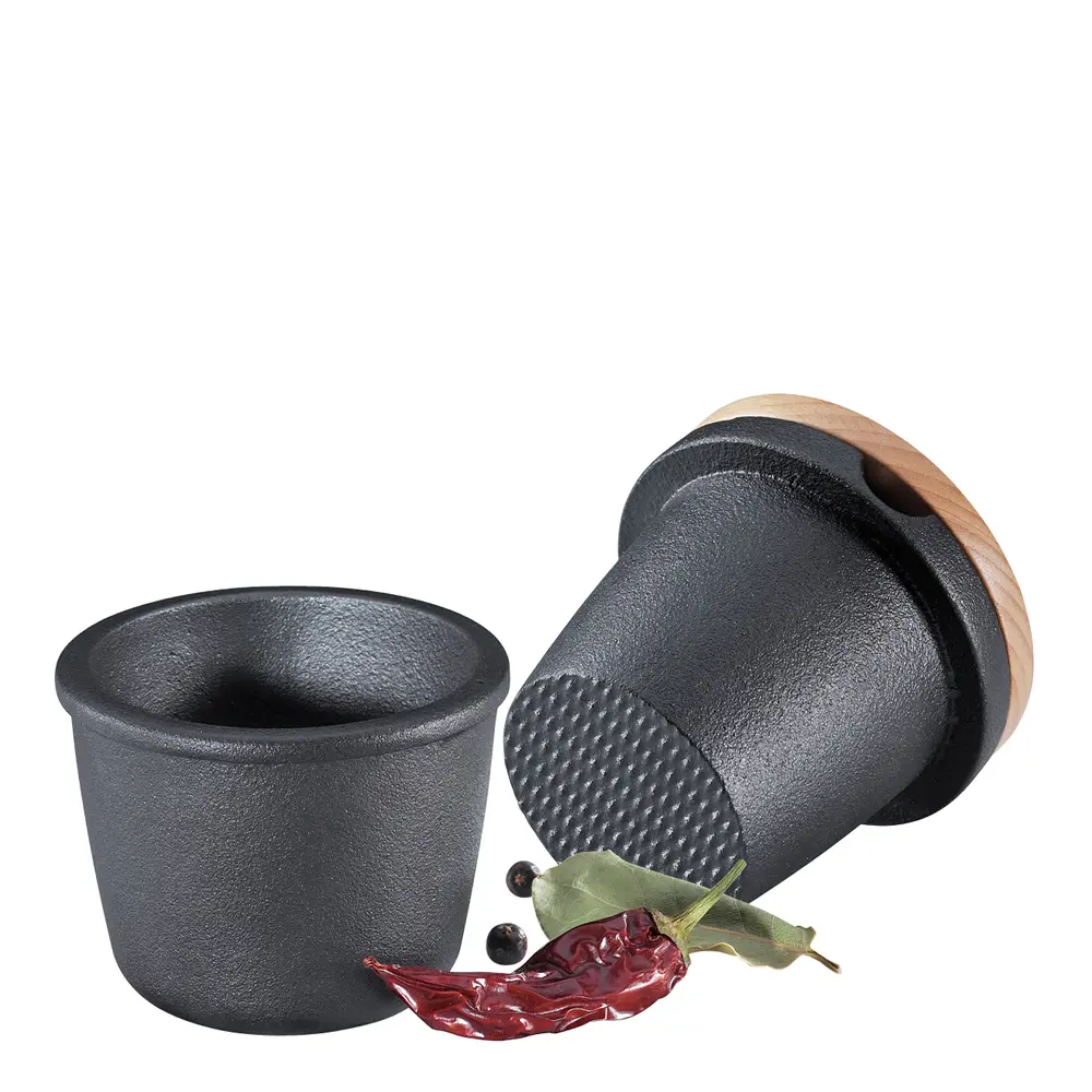 Morter/boks med trelokk 2 stk