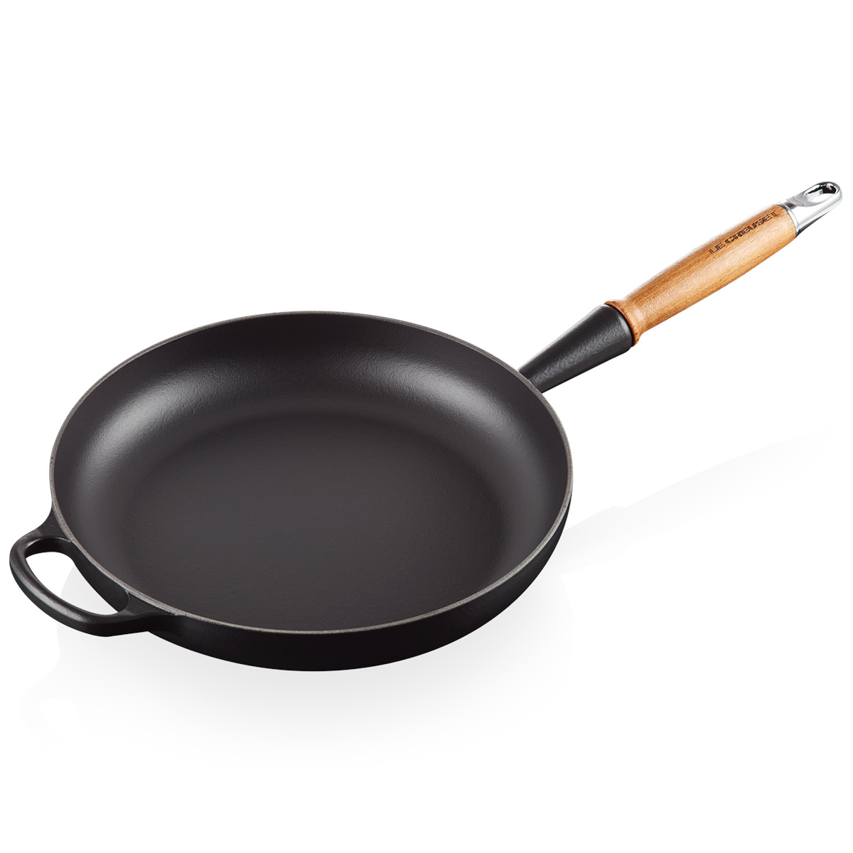 Le Creuset Signature Paistinpannu puukahvalla 28 cm Mattamusta
