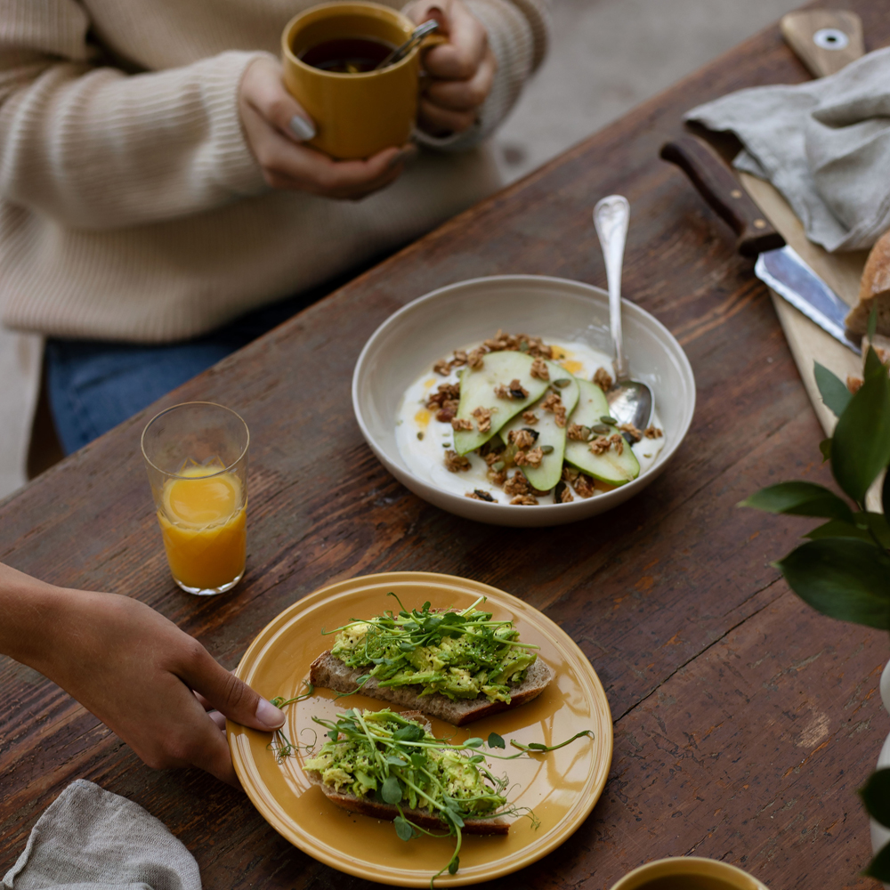 Rörstrand Höganäs Keramik Daga Lautanen 19 cm Okra