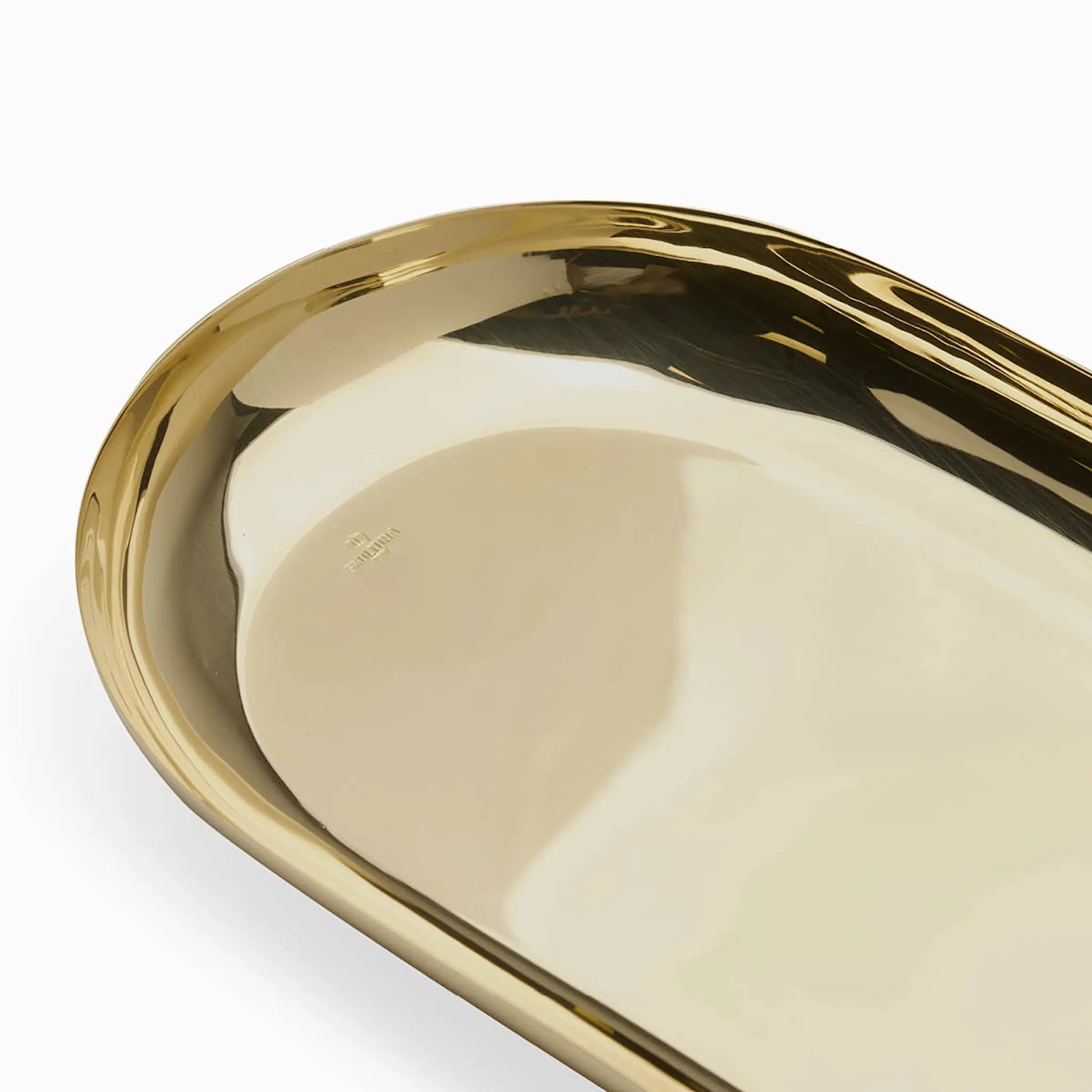 Skultuna Dekorationsfat ovalt 11x26 cm mässing