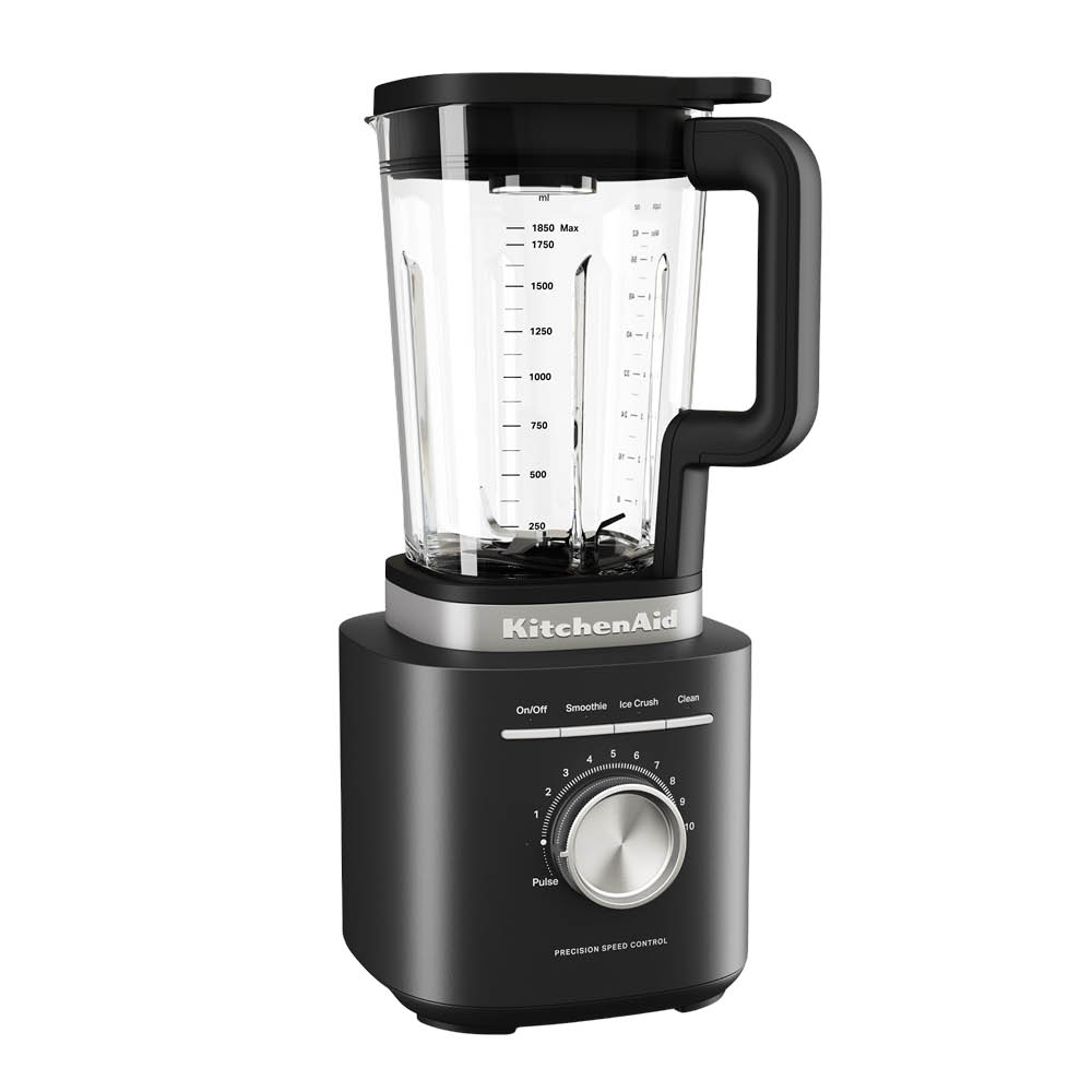 KitchenAid Pure Power blender m/glasskanne 1,85L black matte