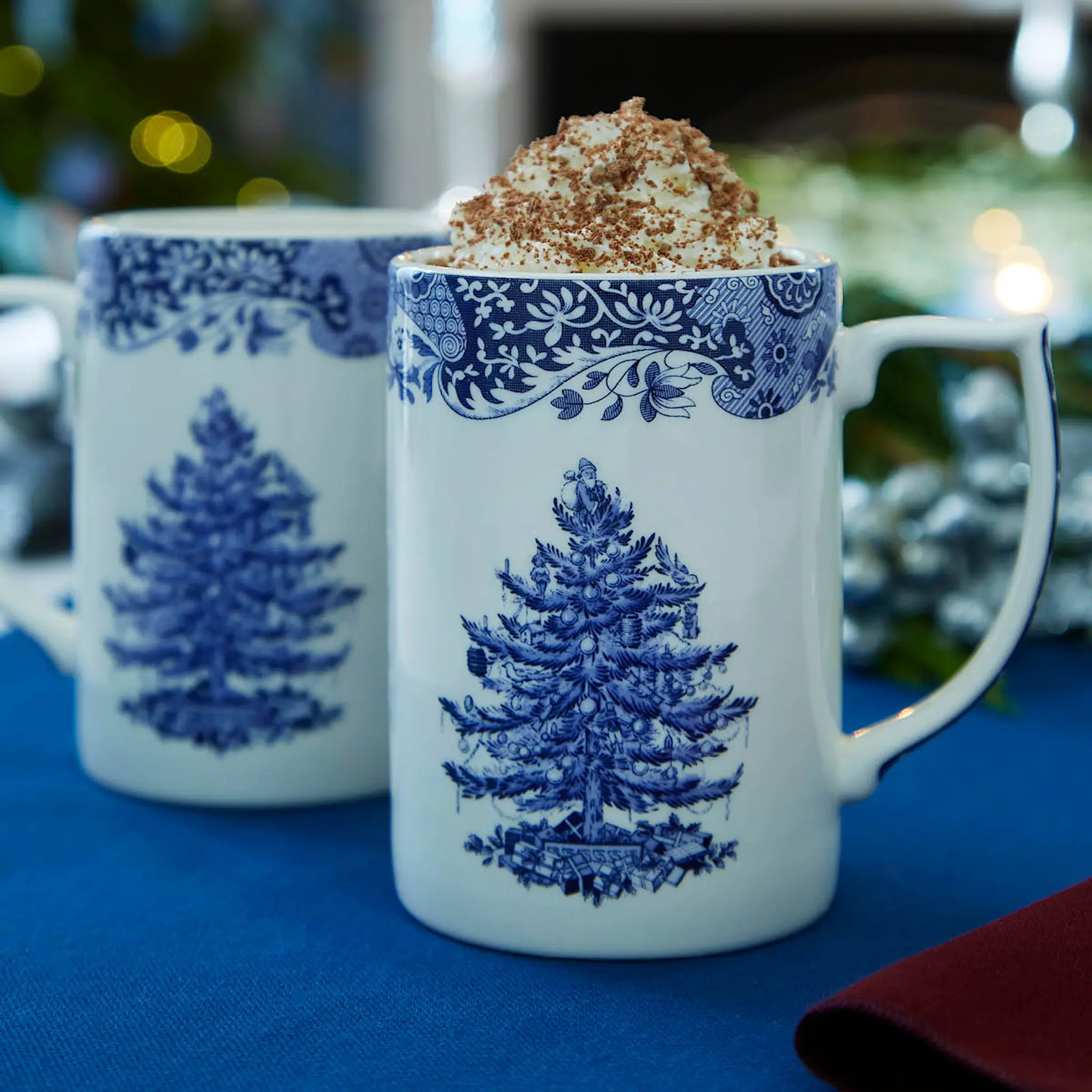 Spode Blue Italian Christmas Tree Muki 34 cl Sininen/Valkoinen