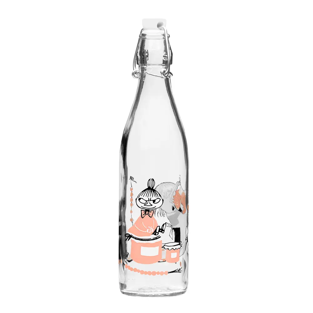 Muumi Lasipullo Marmalade 0,5 L Kirkas/Roosa