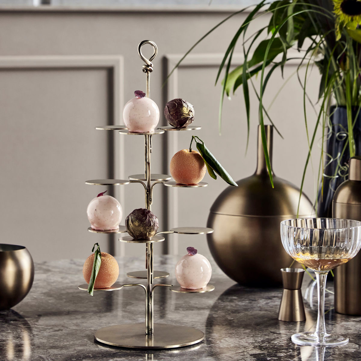 House Doctor Seny Koristekulho 40 cm Messinginvärinen