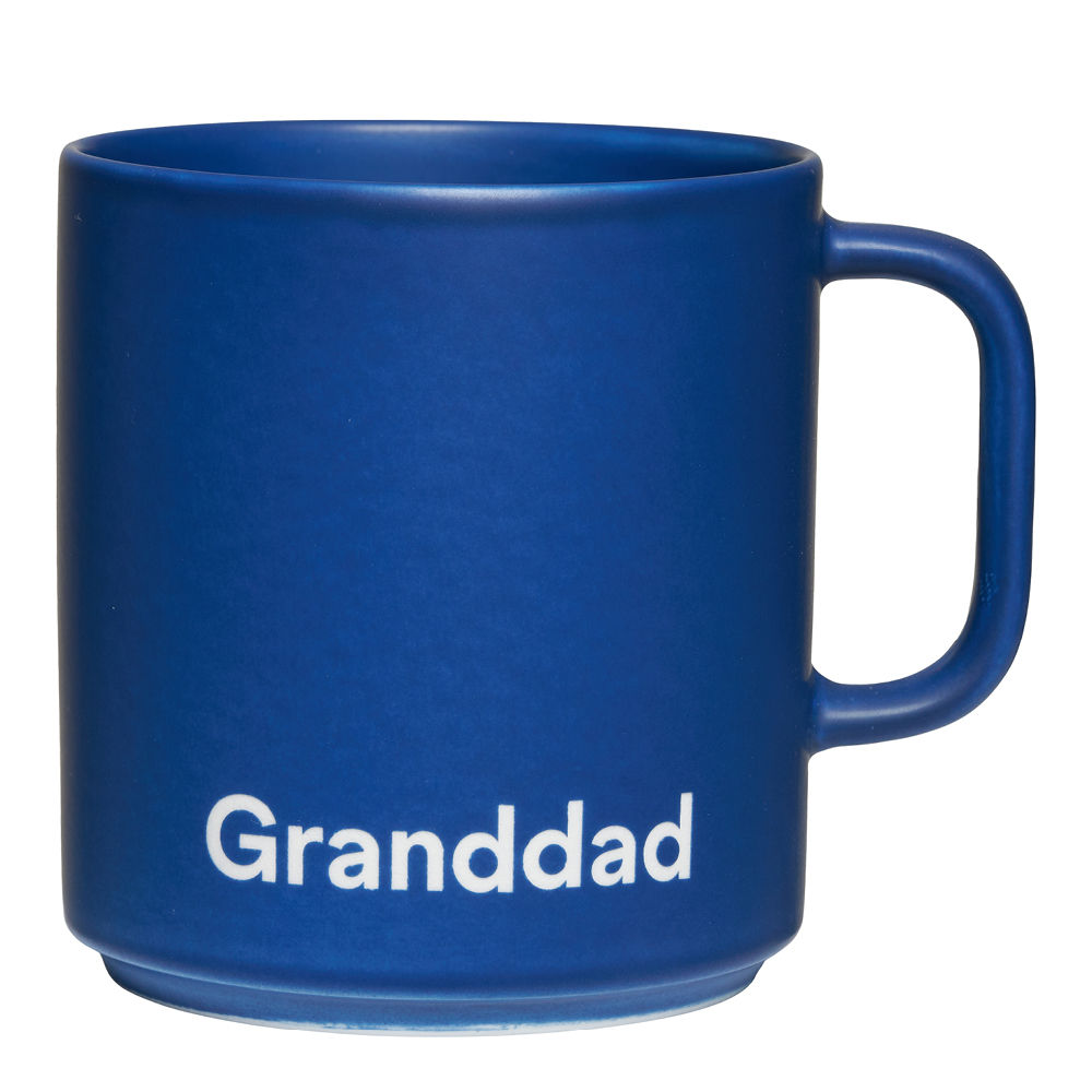 Design Letters - Favourite Muki Granddad 25 cl Midnight Blue