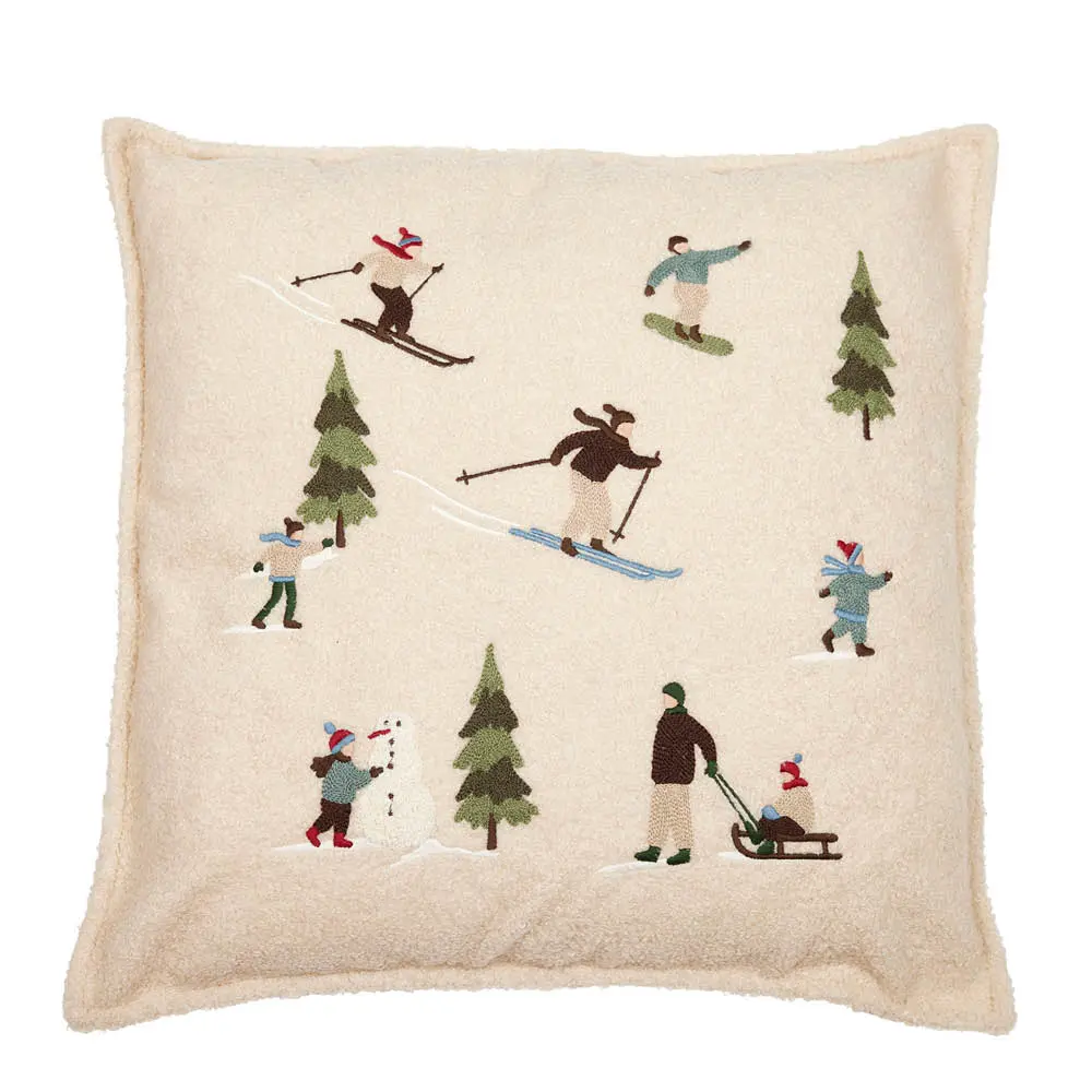Winter putetrekk 48x48 cm offwhite