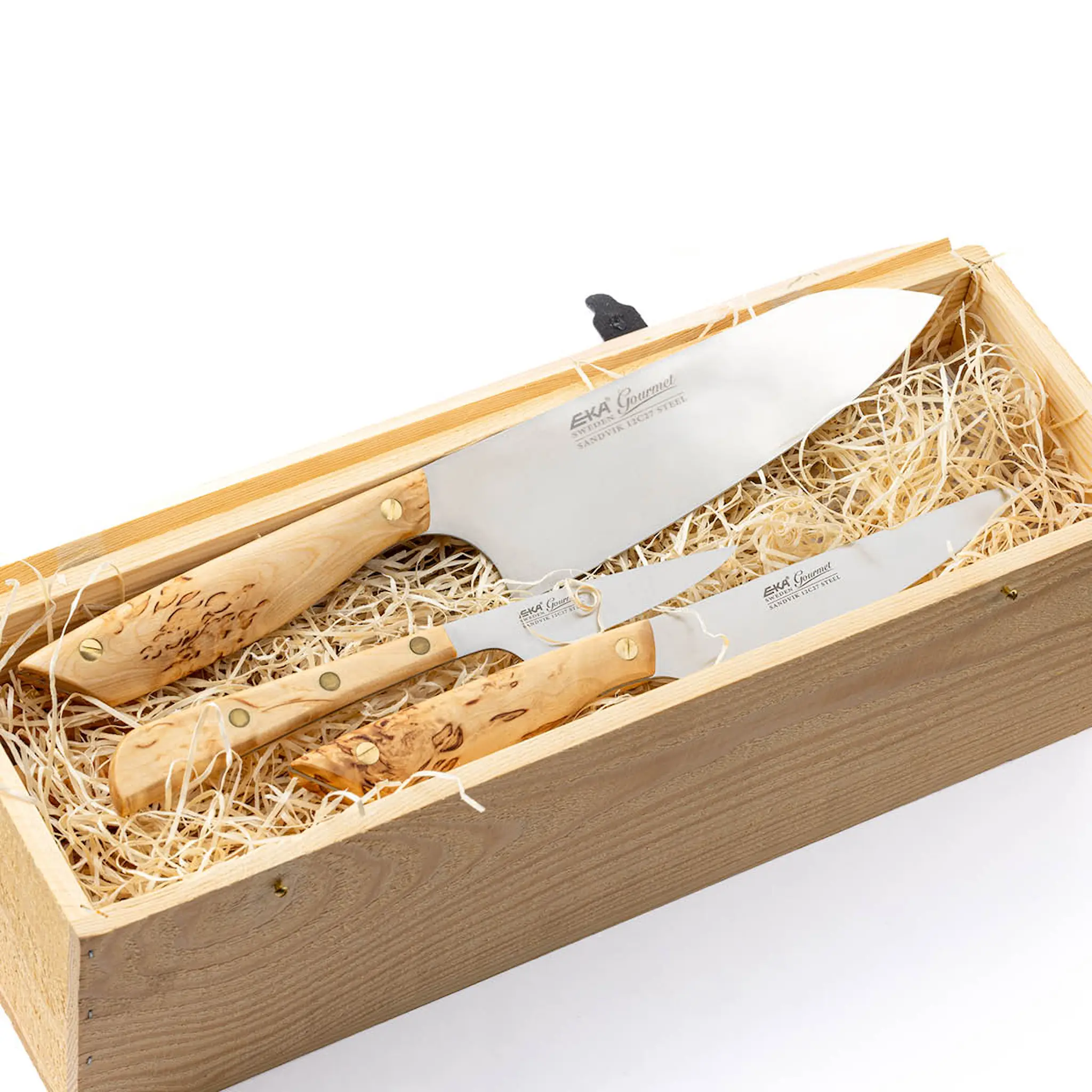 EKA Gourmet knivset 8 delar trä