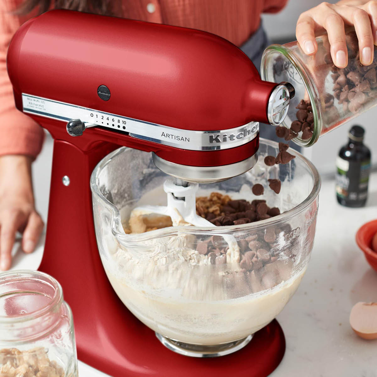 KitchenAid Artisan kjøkkenmaskin 5KSM125EER 4,8L empire red