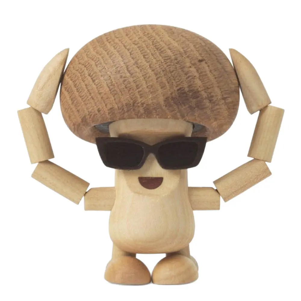 Woodies Marvin Mushroom Puufiguuri 8,5 cm Vaahtera