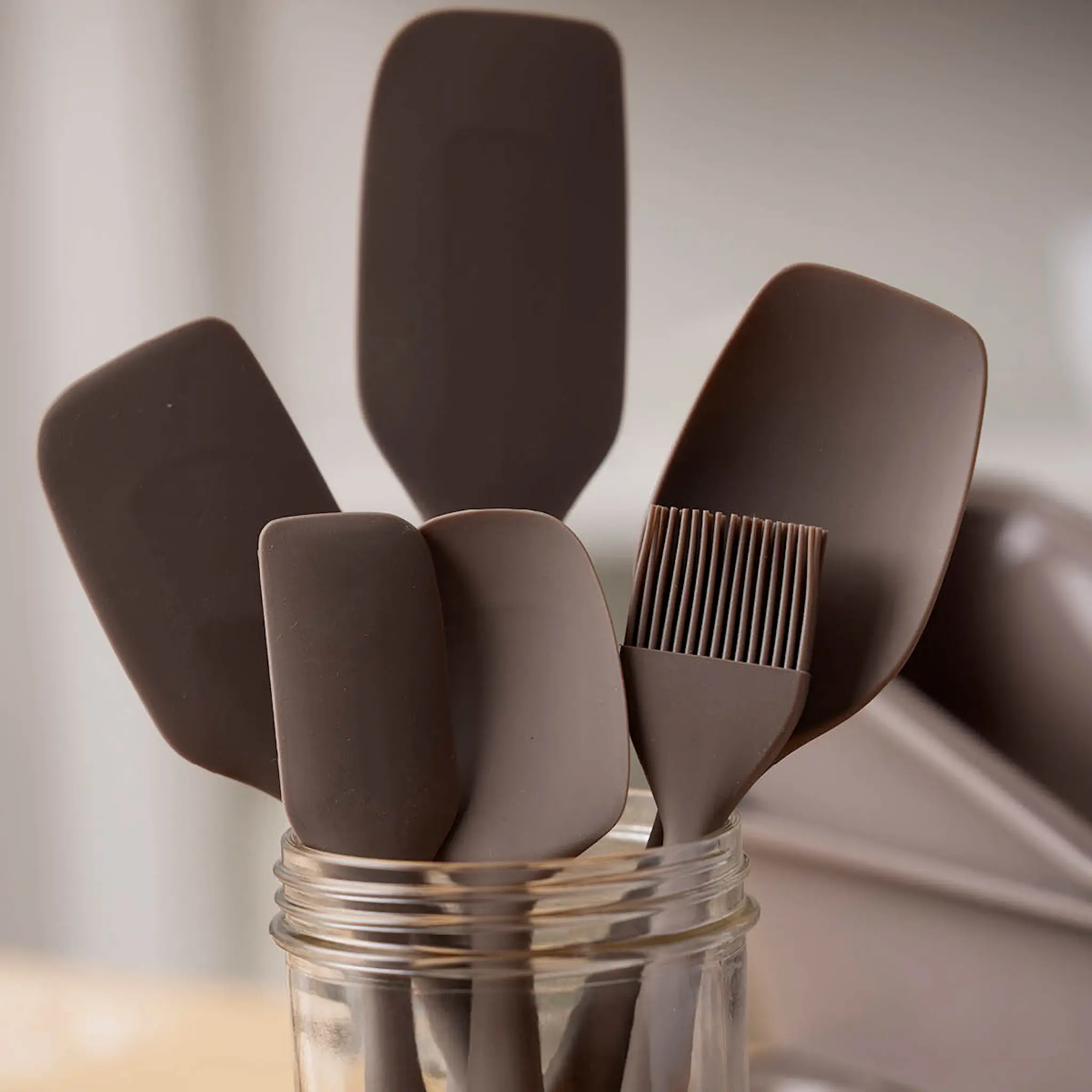 Blomsterberg Bakepensel 21 cm silikon latte