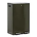 Sort soptunna dubbla fack 2x30 L grön