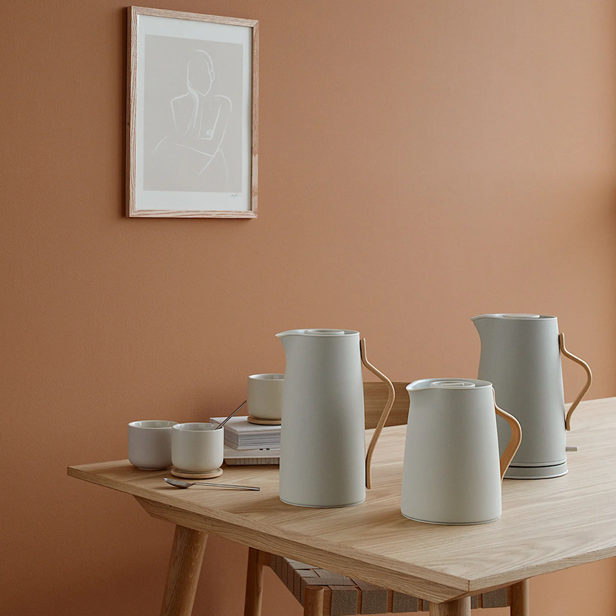 Stelton Danish Modern Emma Termoskannu Kahvi 1,2 L Hiekka