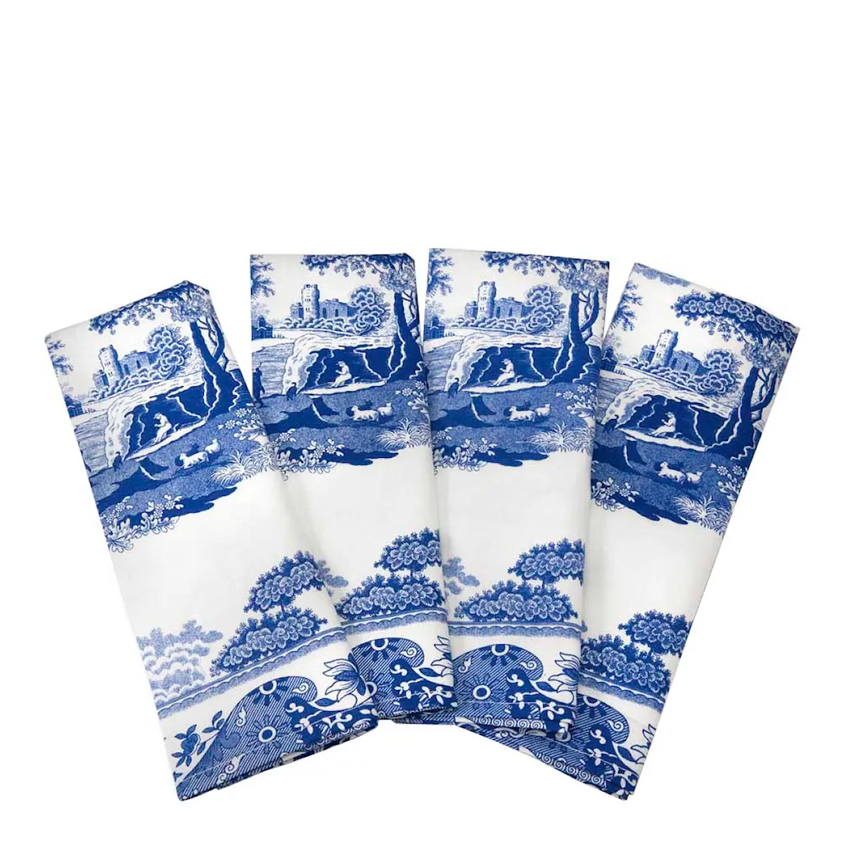 Spode Blue Italian tygservett 45x45 cm 4-pack blå