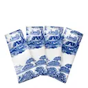 Blue Italian tygservett 45x45 cm 4-pack blå/vit