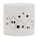 Julby ljuslykta medium 8 cm vit