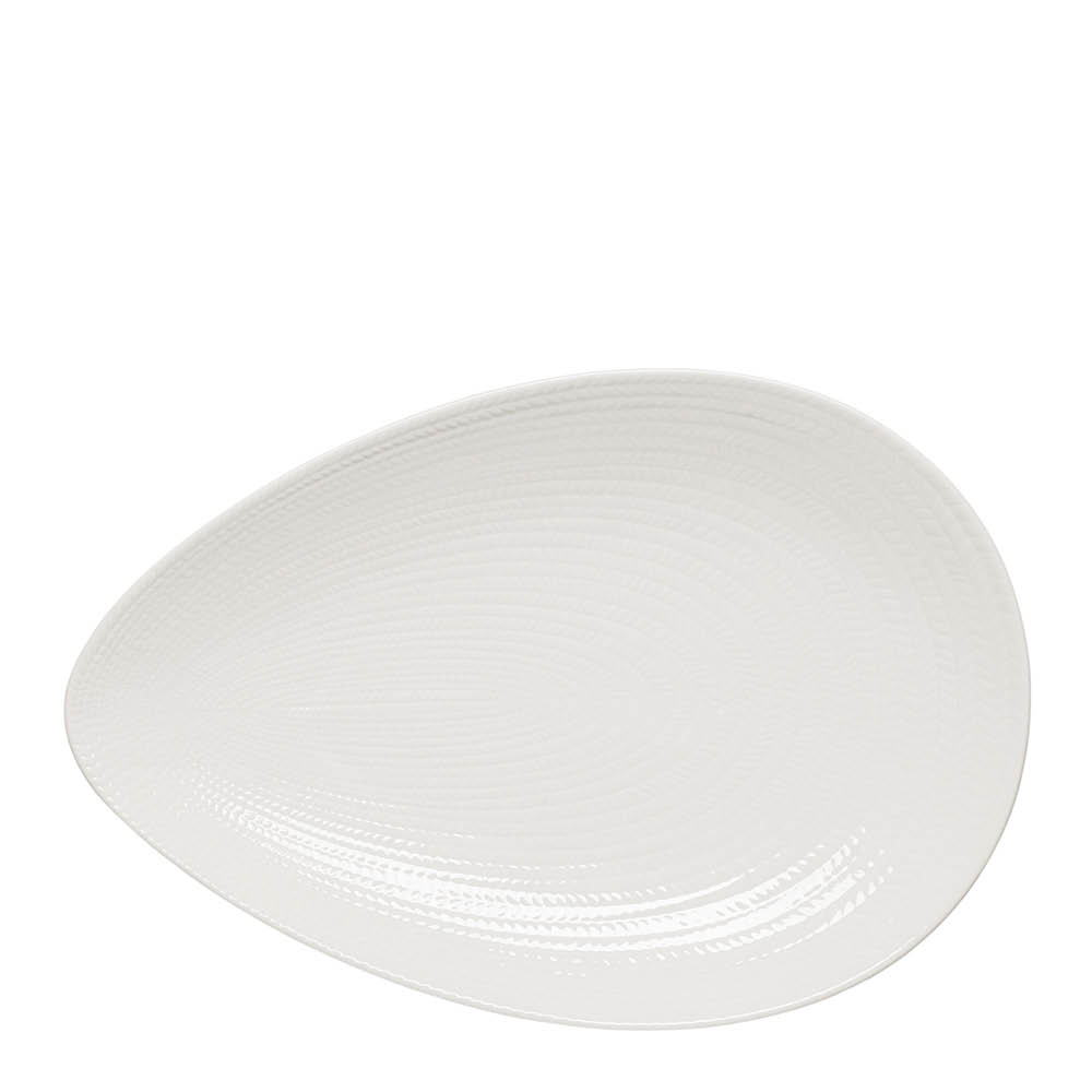 Rörstrand Blå Eld Tarjoiluastia 24x35 cm Valkoinen