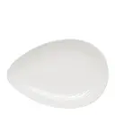 Blå Eld serveringsfat 24x35 cm vit