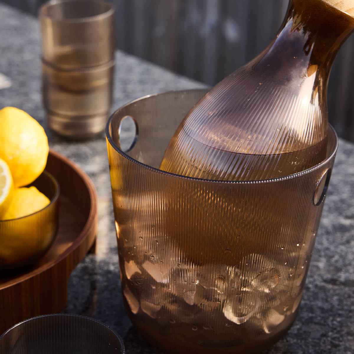 Sagaform Billi vinkylare 18x18 cm 3 L brun