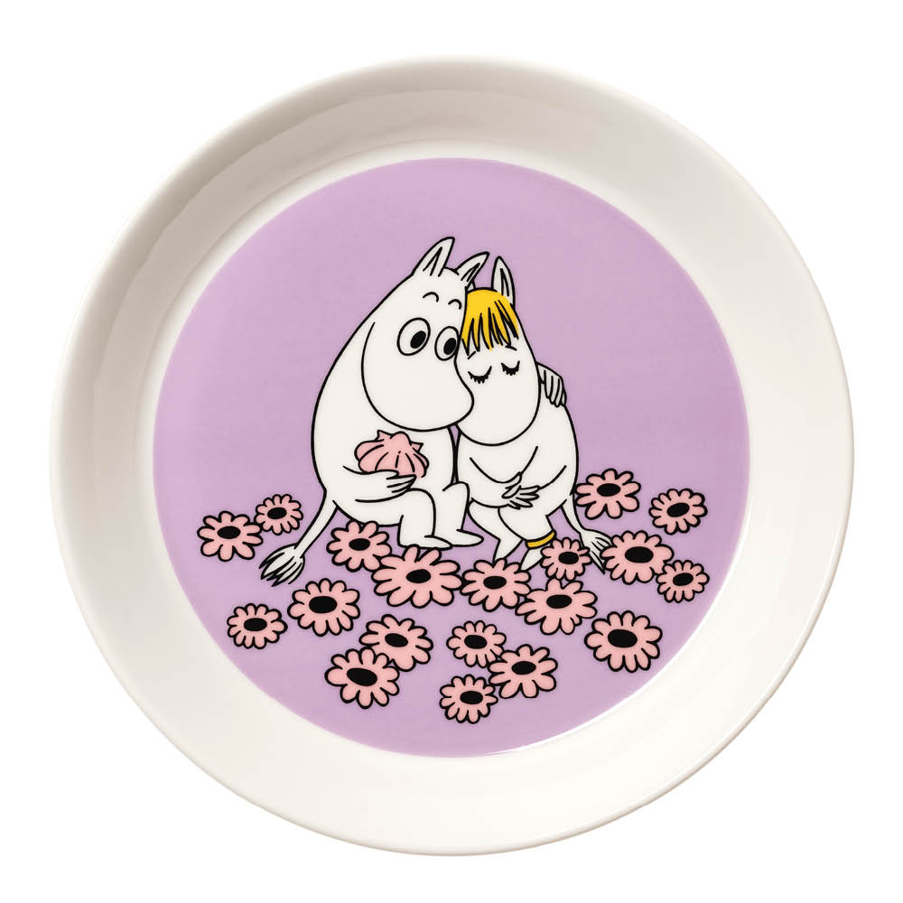 Moomin Arabia - Muumi Lautanen 19 cm Sydänkäpyset
