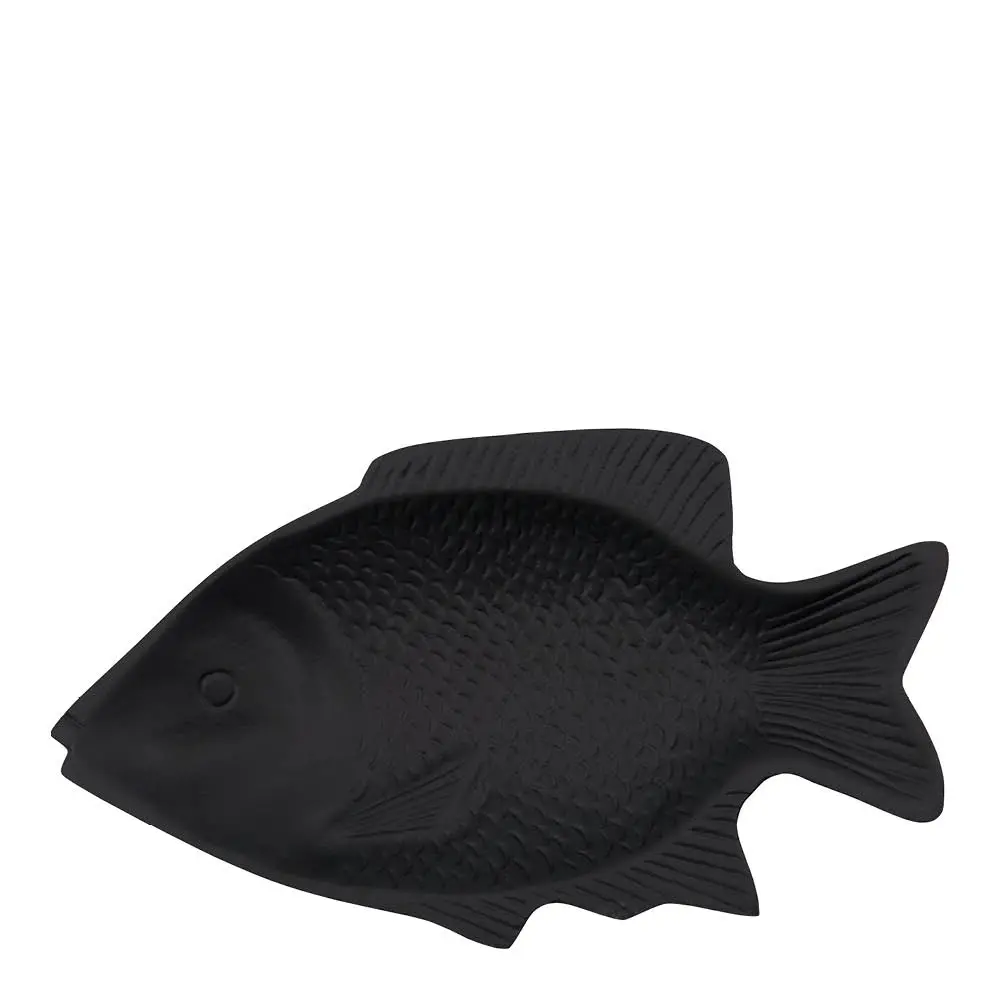 Seinätaide Fish 30x16,5 cm musta