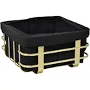 Vintri Brödkorg 19x19 cm Guld/Svart