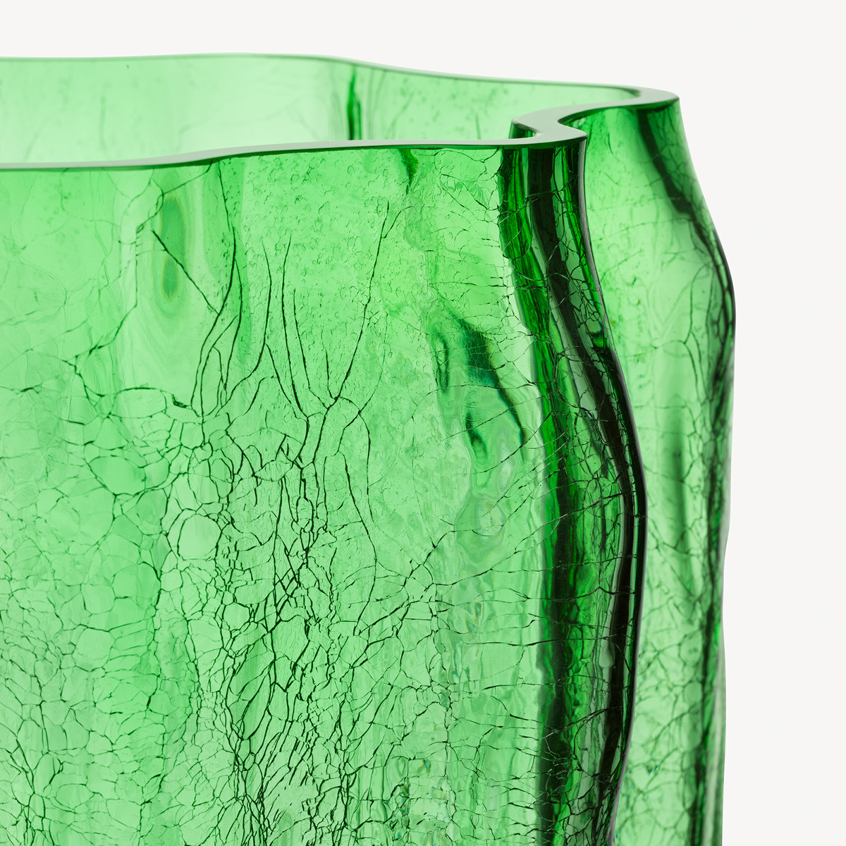 Kosta Boda Crackle Vas 37 cm Grön