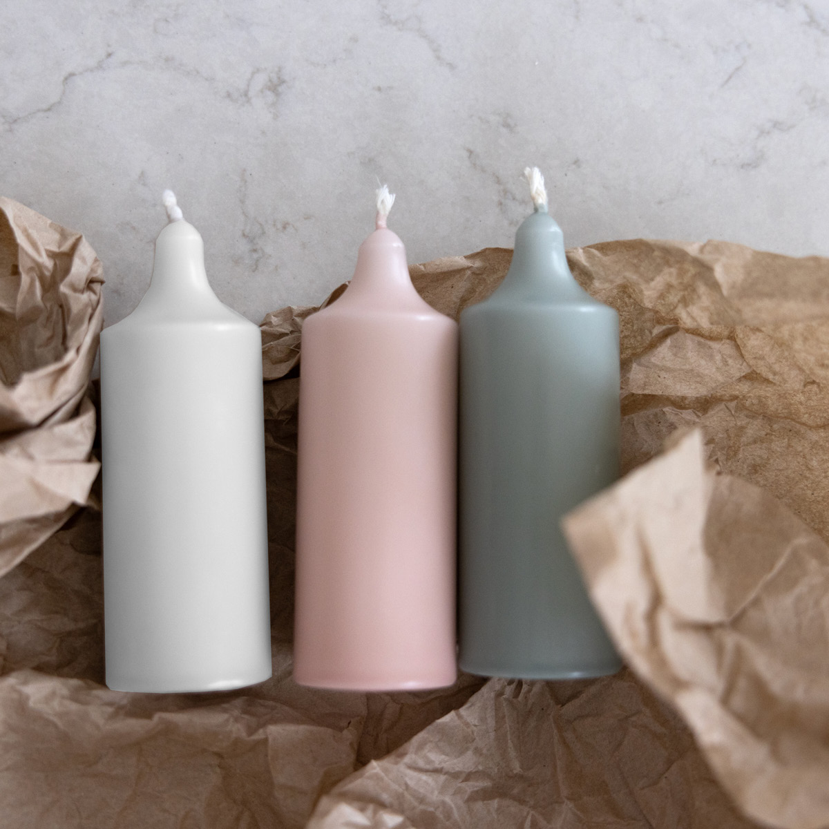 Liljeholmens Kupé Pöytäkynttilä 11 cm 4 kpl Valkoinen