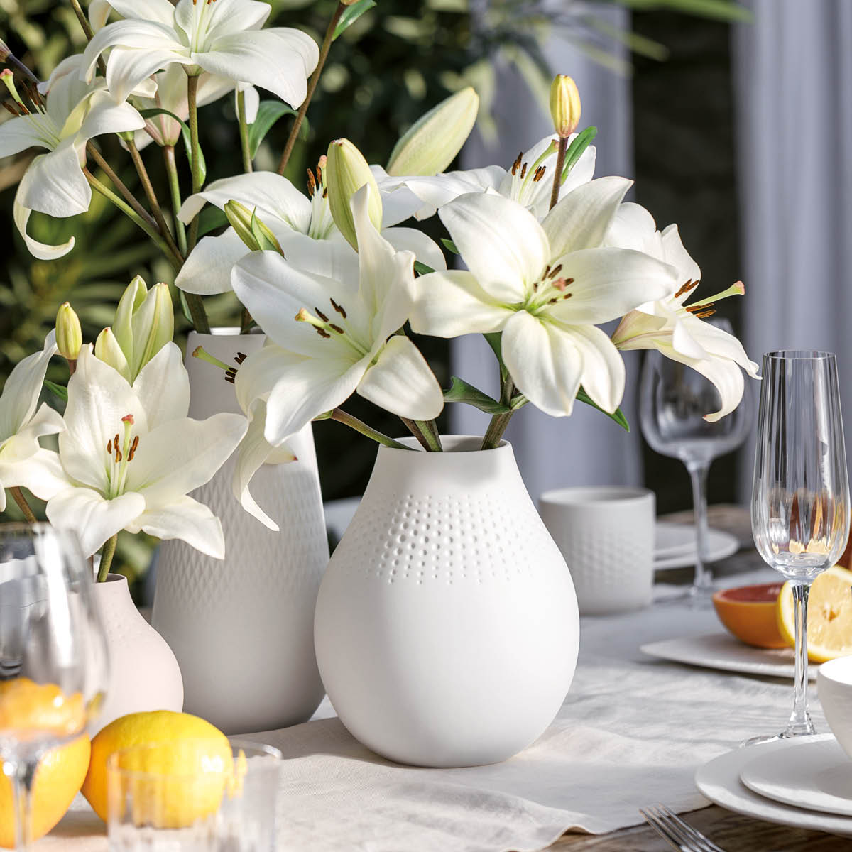 Villeroy & Boch Manufacture Collier Blanc vas 20 cm vit