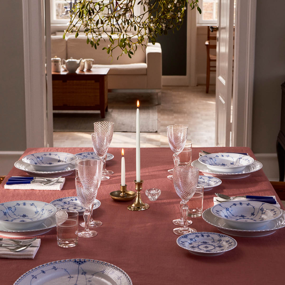 Royal Copenhagen Blue Fluted Plain tallrik djup 21 cm