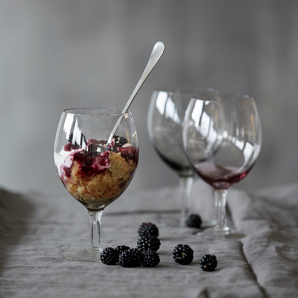 House Doctor Brush lång sked 19,5 cm 4-pack silver finish