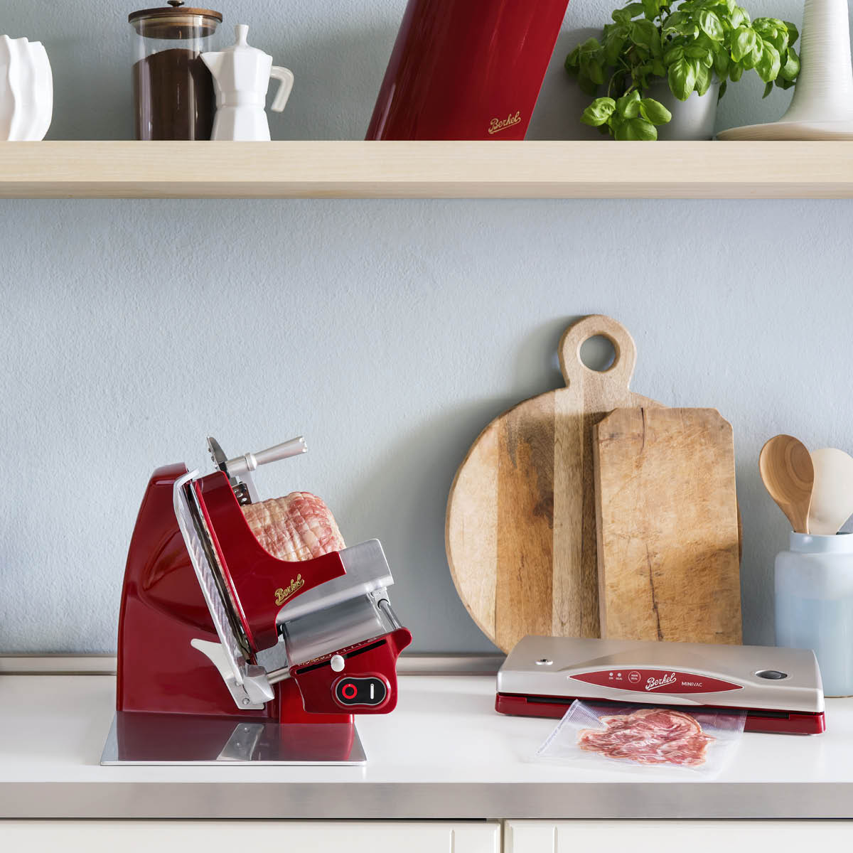 Berkel HL Plus skjæremaskin elektrisk 250 mm rød