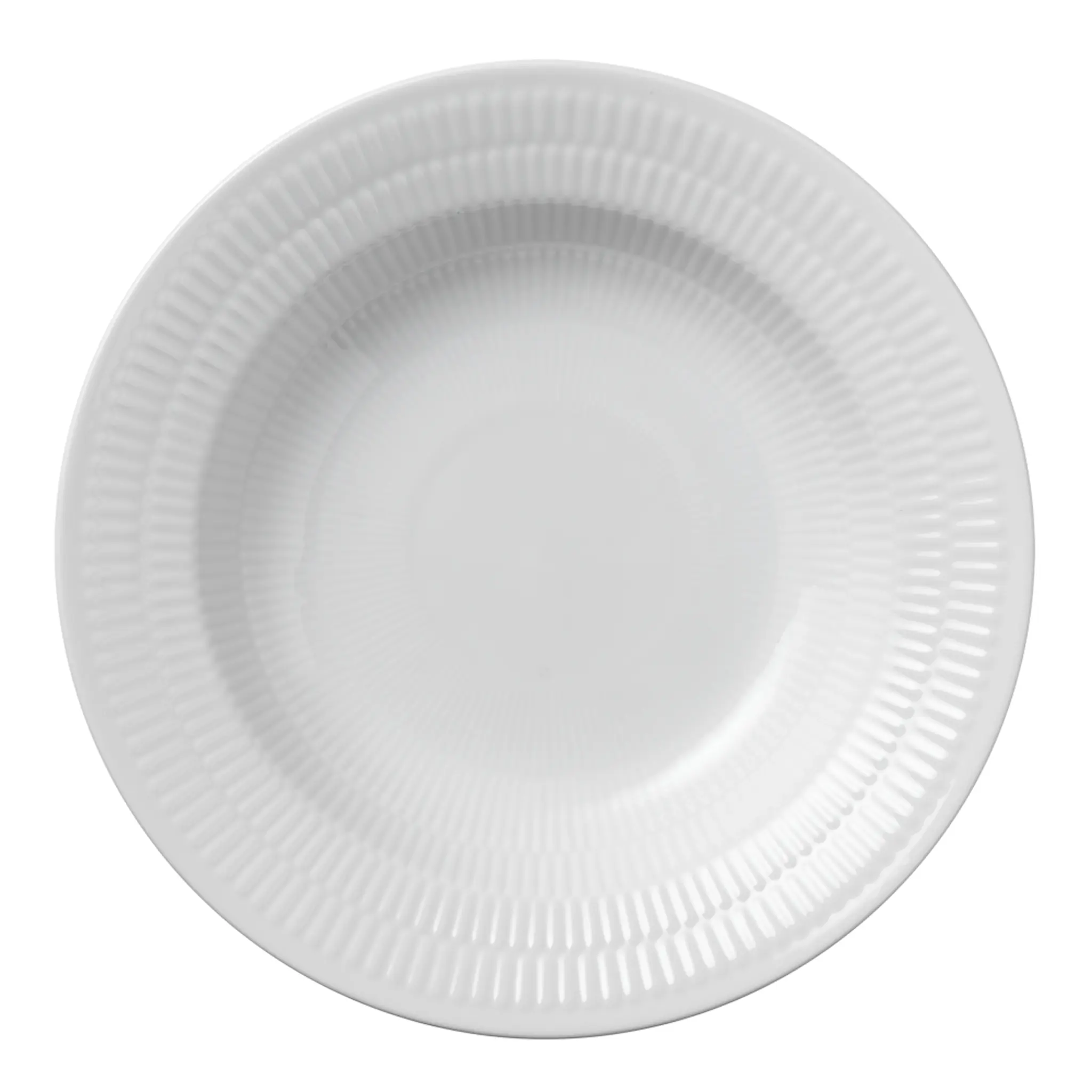 Royal Copenhagen White Fluted Tallrik djup 21 cm