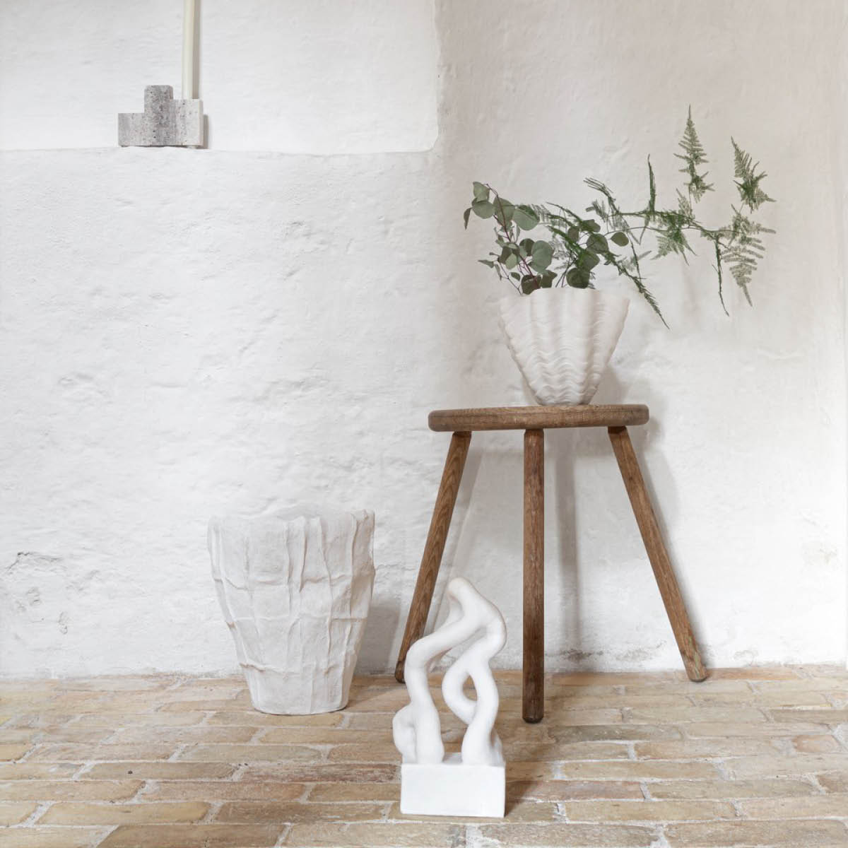 Mette Ditmer Shell vas 26 cm offwhite
