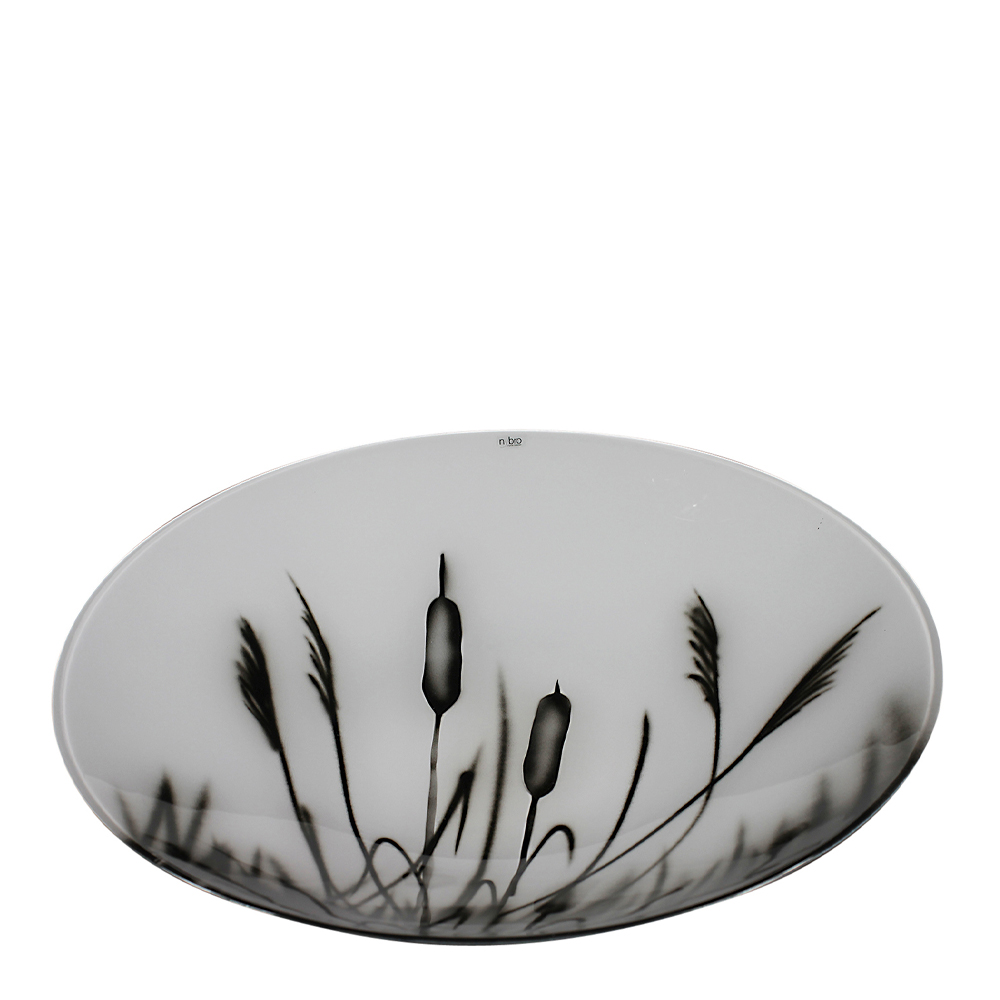 Nybro Crystal Kaveldun Fat 39 cm Vit