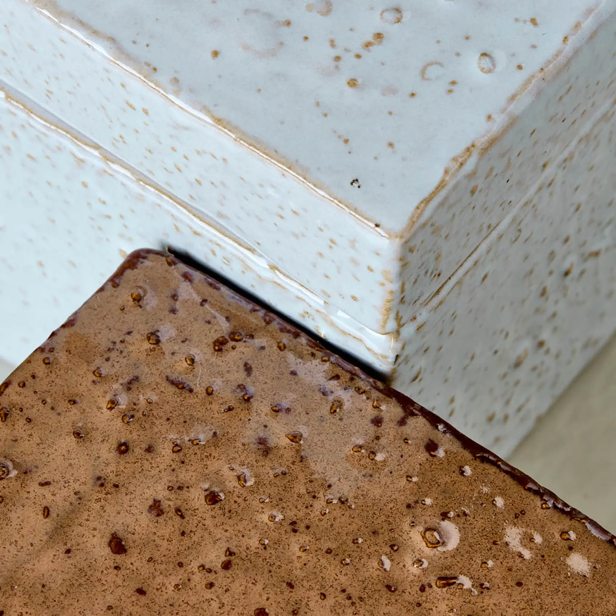 House Doctor Treasure förvaringsburk 2 delar brun/ljusblå