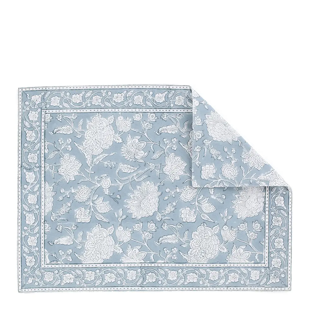 Indian Rose Pöytätabletti 37x50 cm 2 kpl Dusty Blue