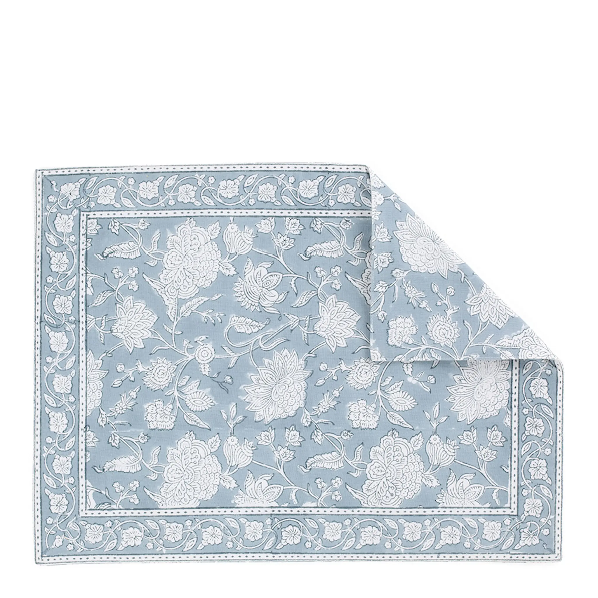 Chamois Indian Rose bordstablett 37x50 cm 2-pack dusty blue