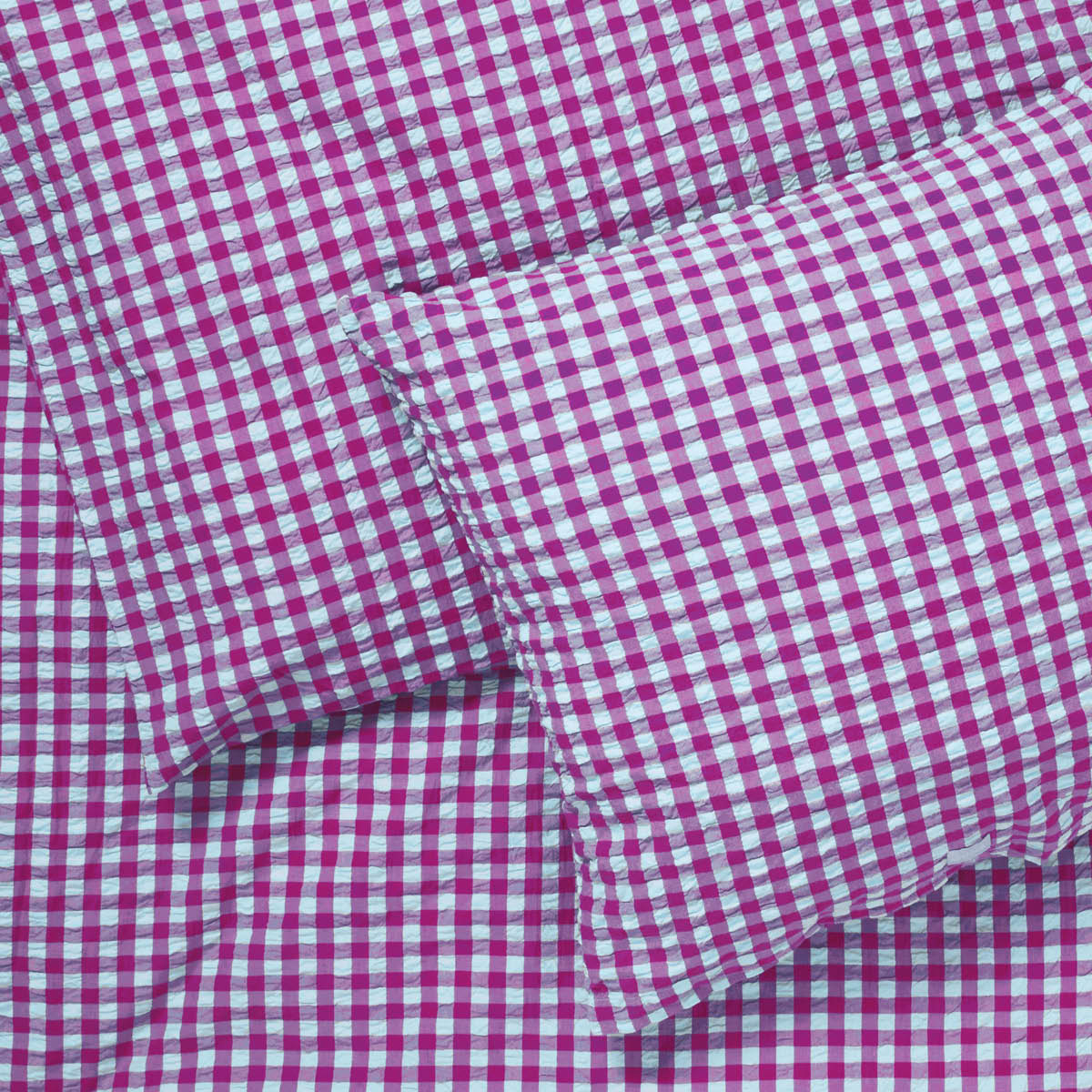 Juna Bæk&Bølge påslakanset 220x220 cm fuchsia/mint